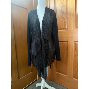 Michael Kors Polka Dot Fly Away Cardigan Size Large